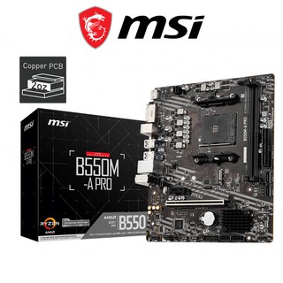 Bo mạch chủ Mainboard MSI B550-A PRO AMD B550, Socket AM4, ATX, 4 khe RAM DRR4