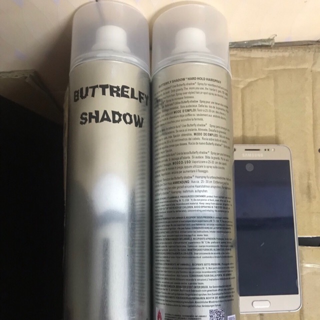 Gôm xịt tóc Butterfly Shadow 600ml
