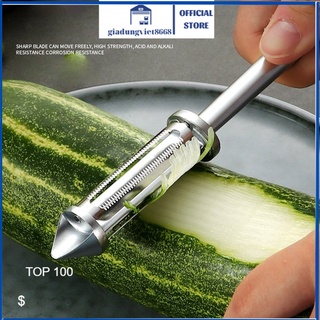 Dao nạo hoa quả rau củ đa năng inox 4 in 1 Nạo vỏ và gọt hoa quả