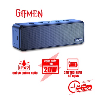 Loa Bluetooth Vivan VS20 Công Suất 20W Nghe Nhạc Hay Lớn Bass Mạnh Chống Nước