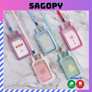 Dây đeo kèm bảng tên thẻ học sinh sinh viên phong cách Ulzzang Hàn Quốc vintage,dây treo thẻ, điện thoại hình ngộ nghĩnh