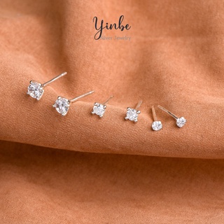 Bông tai nụ đá, khuyên tai bạc s99 Yinbe Silver đẹp nhiều size ( 2mm, 3mm, 4mm )có bán lẻ 1 chiếc