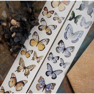 Krisna.room ♡ Hãng Loisdesign- 1 chu kì 90cm cuộn băng dán Vintage Butterfly
