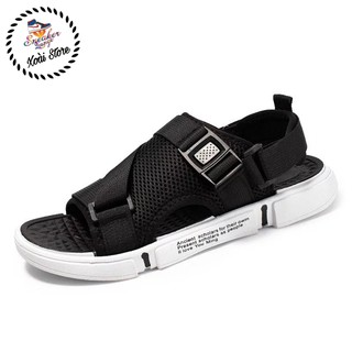 Dép xăng đan nam quai chéo thiết kế vải thoáng khí khử mùi giá rẻ học sinh sinh viên - Xoài Store