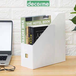 Hộp đựng sách VÁT, khay đựng tài liệu sách văn decor bàn học, trang trí bàn học DecorMe 9*24*27cm