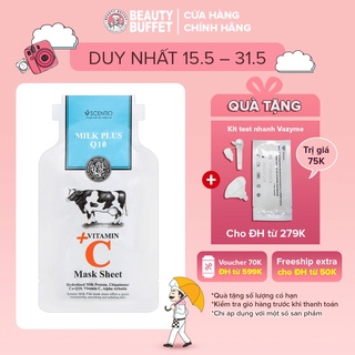 Mặt nạ giấy dưỡng trắng và trẻ hóa da Scentio Milk Plus Vitamin C (1 miếng)