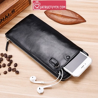 Ví da nam cầm tay DEABOLAR Hàn Quốc