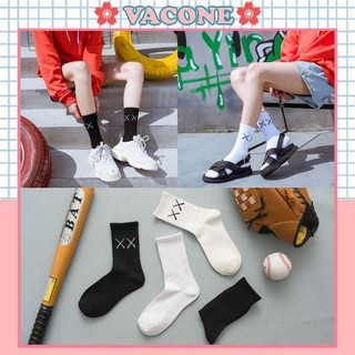 Tất trơn Vacone vớ cổ cao in hình XX cá tính TN41