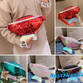 Túi đeo chéo trước ngực đính sequin lấp lánh dễ thương dành cho bé gái