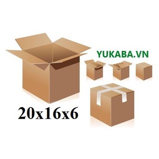 Combo 50 thùng giấy carton 20x16x6