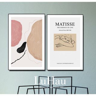 Bộ tranh canvas treo tường decor Matisse trang trí hiện đại cao cấp, tranh decor phòng ngủ, phòng khách tối giản