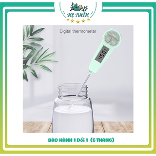 Nhiệt kế điện tử đa năng đo sữa, nước, thức ăn Misuta hình gấu mã mới shop mẹ nhím