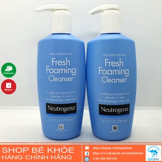 Sữa Rửa Mặt Neutrogena - Sữa rửa mặt tạo bọt Tẩy Trang Neutrogena Fresh Foaming Cleanser