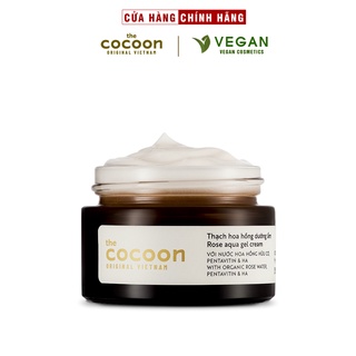 Thạch hoa hồng dưỡng ẩm COCOON 30ml kem dưỡng ẩm thuần chay