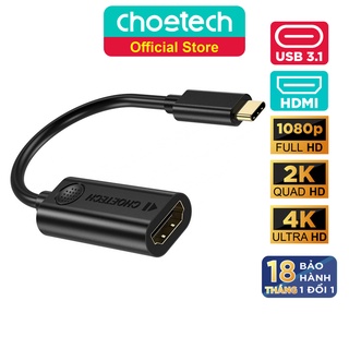 Hub Adapter Chuyển Đổi Cổng USB Type C To HDMI 4K 30Hz CHOETECH HUB-H04 - Hàng Chính Hãng