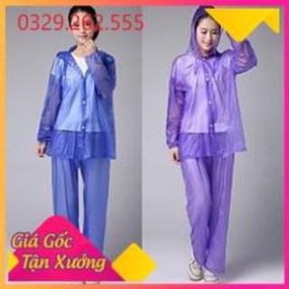 (Sale Khủng)  Áo Mưa Bộ Nilon Da Cá Loại Dày hàng đẹp nhất