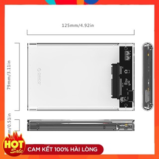 Hộp đựng ổ cứng 2.5 inch HDD Box Orico 2139U3 USB 3.0 trong suốt I