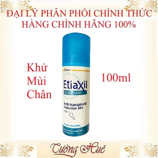 Xịt khử mùi chân Etiaxil Deodorant &amp; Anti-Transpirant Protection 48H - 100ml