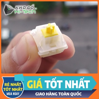 (Set 4 cái) Switch Gateron Pro Milky Yellow đã lube + film  𝘍𝘳𝘦𝘦𝘴𝘩𝘪𝘱  cho bàn phím cơ - stem mượt mà, âm phím trầm gọn