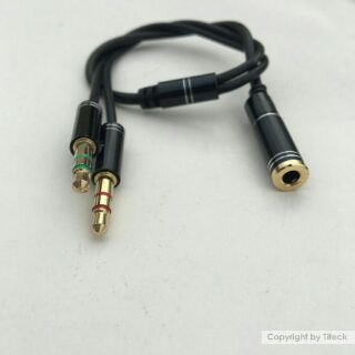 [Mã ELHACE giảm 4% đơn 300K] Jack gộp mic và audio đầu 3.5mm (Loại tốt mạ vàng)