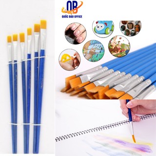 Bộ chổi - bộ cọ vẽ tranh màu nước - 6 chiếc / 12 chiếc