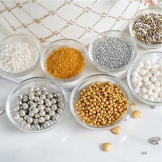 Lọ kẹo bông đường vàng, bạc 85g