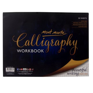SỔ LUYỆN VIẾT CALLIGRAPHY MONT MARTE A4 CÓ KẺ DÒNG (50 TỜ)