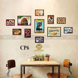 Album 20 Bộ Tranh Trang Trí Quán Cafe - Cà Phê Có Khung 11 Tranh