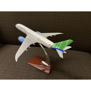Mô hình máy bay Bamboo 28cm đế gỗ đẹp, giá rẻ