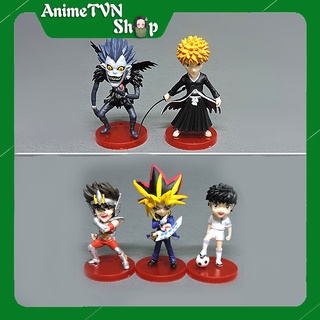 (Có lẻ) Set Combo 6 Mô hình Figure tổng hợp các Anime/Manga Tsubasa - Yugi - Death note - Bleach - Dragon Quest