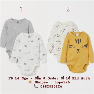 Set 2 bodychip HM US/UK chính hãng sz 6-9m, 9-12m, 12-18m, 1.5-2y
