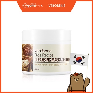 Kem Tẩy Trang Chiết Xuất Từ Gạo Verobene Rice Recipe Cleansing Massage Cream 300ml GomiMall