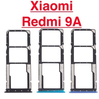 Khay đựng sim XIAOMI Redmi 9A miếng khay chứa thẻ nhớ ổ bắt sim sóng linh phụ kiện điện thoại thay thế hư rớt