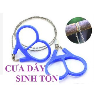 [DÀI 53CM] Cưa dây thép đa năng có tay cầm phụ kiện sinh tồn dã ngoại, cắm trại tiện lợi