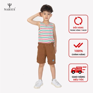 Quần đùi bé trai Narsis KS1006 màu nâu nhạt