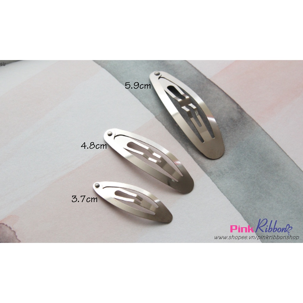 *[Set 5c/10c] Kẹp bật Oval các size, xương kẹp, nguyên phụ liệu thủ công, phụ kiện tóc