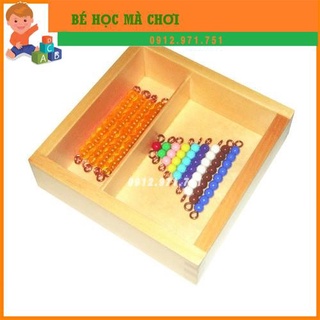 Dây cườm màu chơi với bảng hàng chục Montessori - Bead Bars for Teen Board with Box B