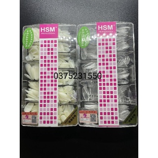 móng úp HSM phom nhọn ngắn( phom bầu, đầu đủ mã QR chính hãng)
