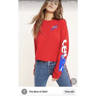 Áo Croptop cotton dày dặn tay dài cá tính