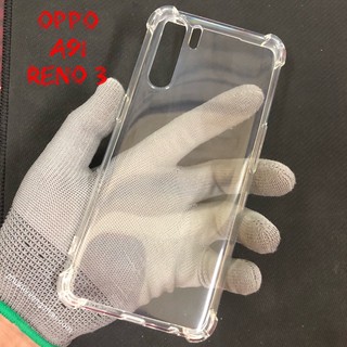 Ốp Lưng Oppo A91/Reno 3 Dẻo Trong Suốt Chống Sốc Có Gù Bảo Vệ 4 Gốc