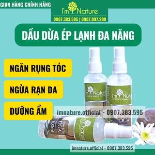 (Chính Hãng) Tinh Dầu Dừa I'M NATURE 100ml 100% Nguyên Chất