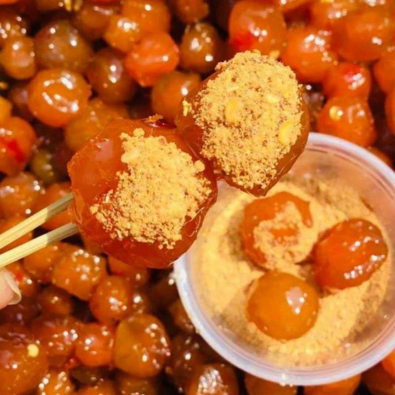 mận cơm lắc muối ớt