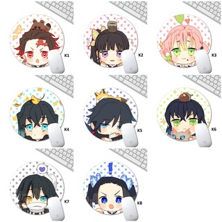 Miếng lót chuột -kimetsu yaiba- hình tròn 20 x 20cm- chi bi