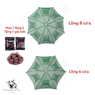 Lồng Ô Bát Quái ( Tặng Kèm Gói Mồi Dụ ) Lưới Bát Quái  Đánh Cá ,Tôm , Lươn ,Trạch