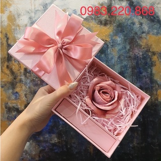 ( Mẫu Mới) Hộp Hoa Đựng Son Full Hồng