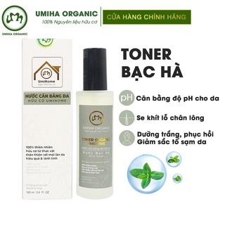 Nước cân bằng da Toner Bạc Hà hữu cơ UMIHOME 50/100ml cấp ẩm cho da hiệu quả