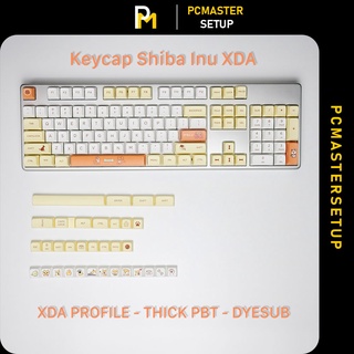 Keycap xda pbt Shiba Inu chiều cao 9.5mm dày 1.5mm Fullbox của PCmaster