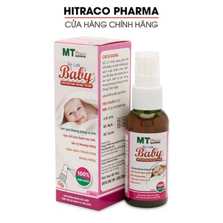 Dung dịch rơ lưỡi Baby chiết xuất cỏ mực, rau ngót, trà xanh - Chai 50ml [Rơ lưỡi Baby]