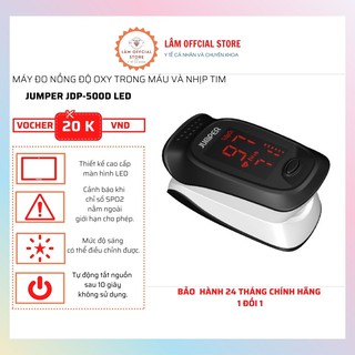 Máy đo spo2, máy đo nồng độ oxy trong máu JUMPER JDP-500D LED hàng chính hãng của GERMANY (ĐỨC) bảo hành 24 tháng