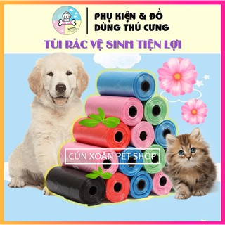 Túi rác vệ sinh tiện lợi cho chó mèo (20 túi/cuộn) túi hót vệ sinh khi mang chó mèo ra đường
